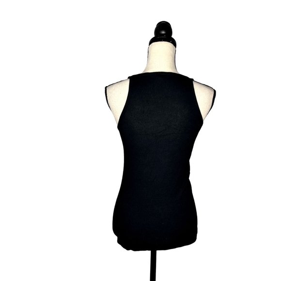 J. Crew Ribbed Black Tank Top Size Small - Picture 3 of 8